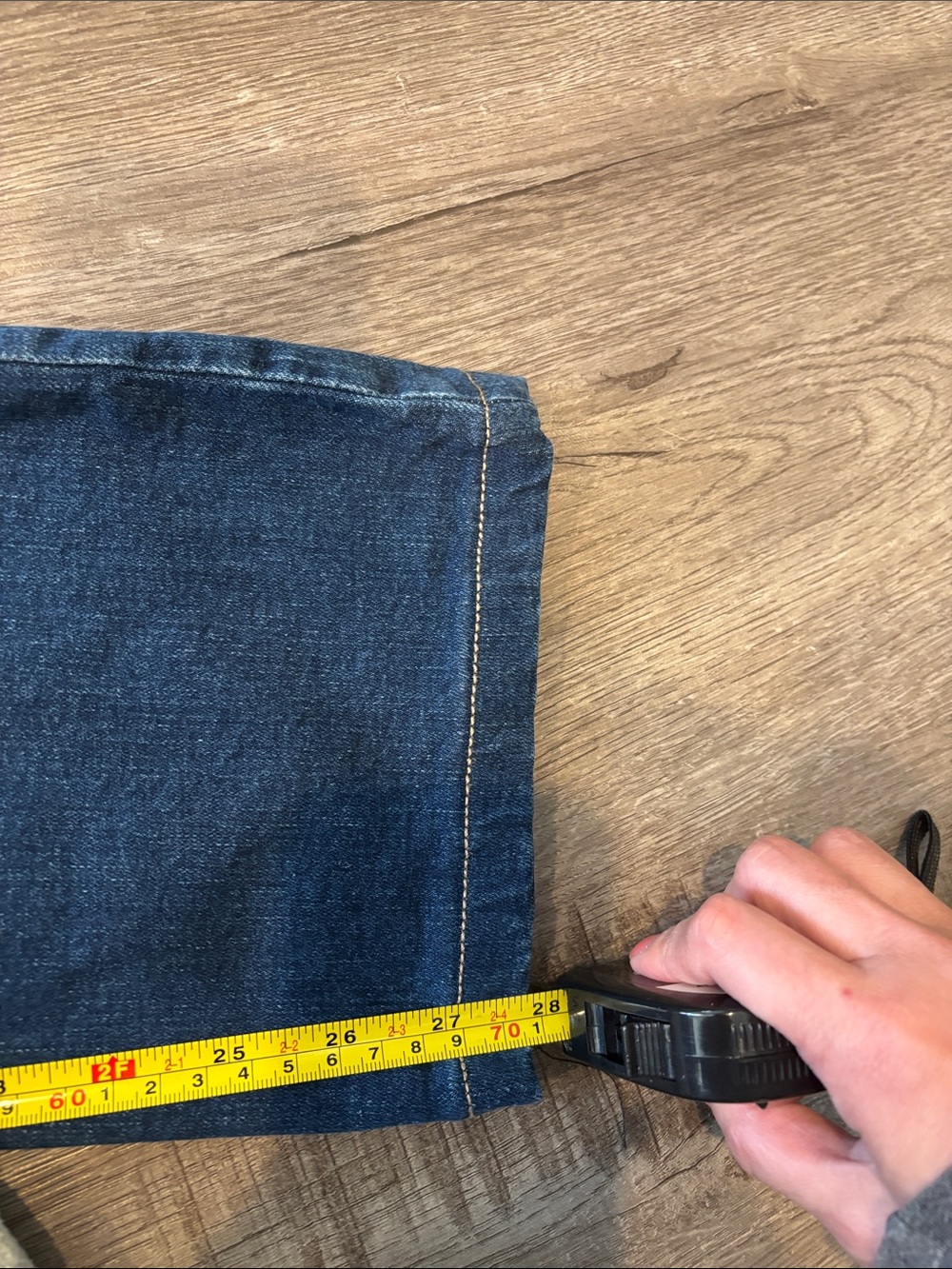Zara Dark Blue Flare Jeans - Picture 3 of 3